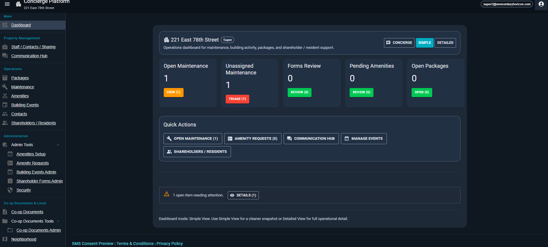Super Dashboard Simple